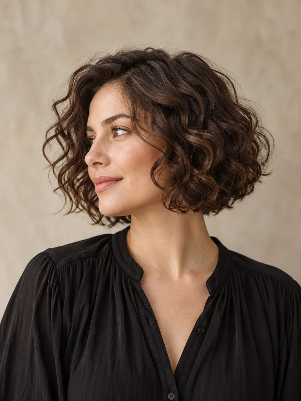 Curly bob